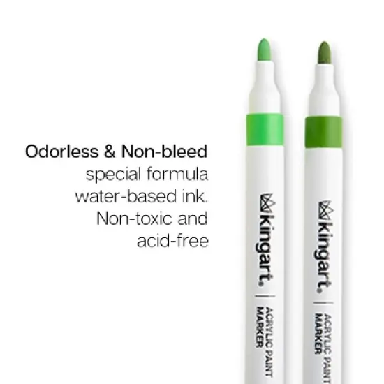 KINGART Acrylic Paint Markers 48 Colors image {5}