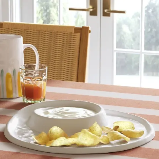 Coastal 14" Melamine Plastic Dip Bowl and Platter - Threshold&trade; image {1}