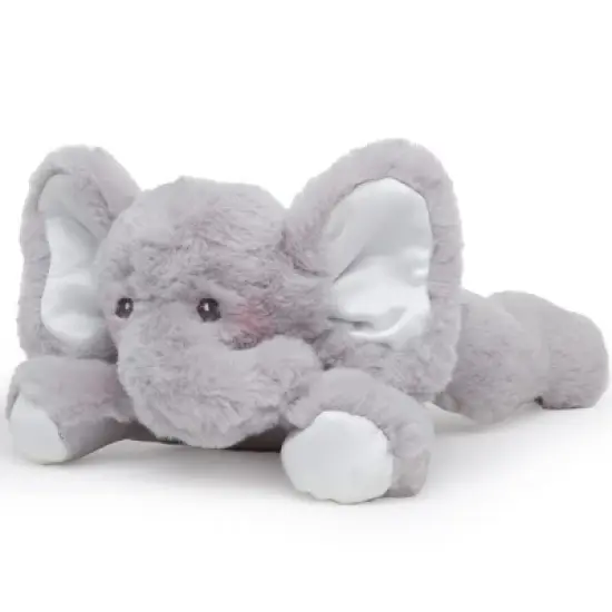 Bearington Baby Lil' Spout Rattle: 8-Inch Plush Stuffed Gray Elephant Rattle, Shaker Toy with Soft Plush Fur, Floppy Ears image {8}