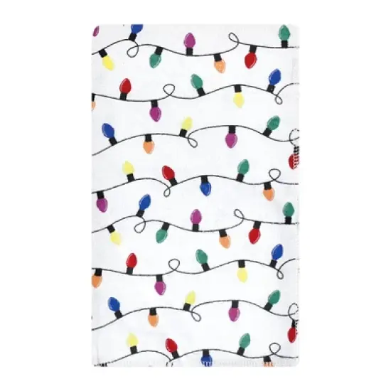 Hudson Baby Unisex Baby Cotton Flannel Burp Cloths, White Tartan, One Size image {4}