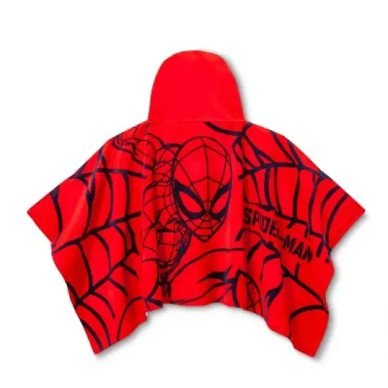 Marvel Spider-Man Hooded Bath Towel Red image {1}