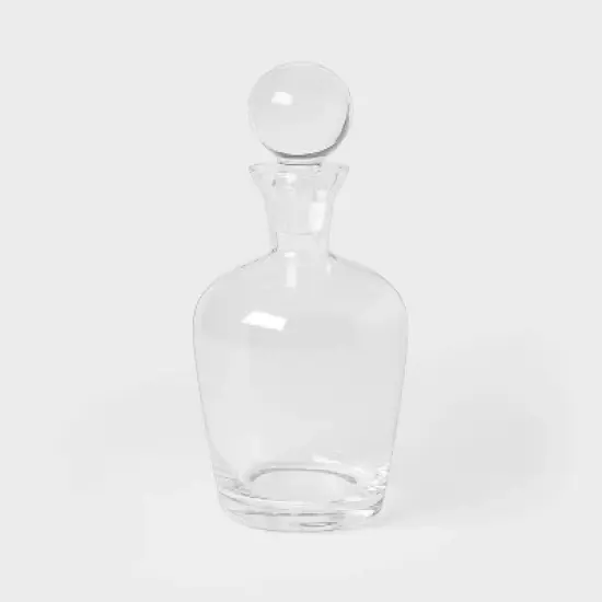 Liquor Glass Decanter with Stopper Clear - Threshold&trade;: Wine Decanter, Dishwasher-Safe, Cadmium-Free, 24oz Capacity image {3}