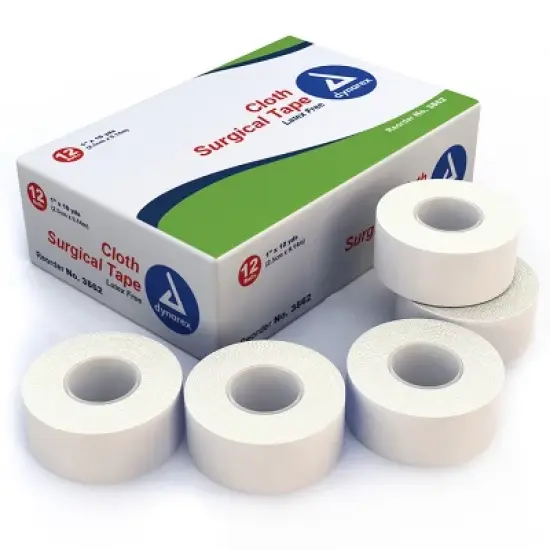 Dynarex 3562 Cloth Surgical Tape 1 in. x 10 yds (Box of 12) image {5}
