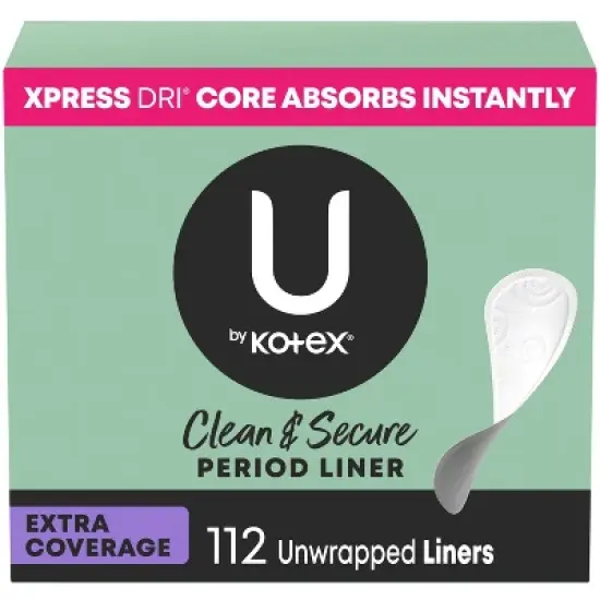 U by Kotex Clean & Secure Liner - Light Absorbency - Extra Coverage - 112ct image {10}