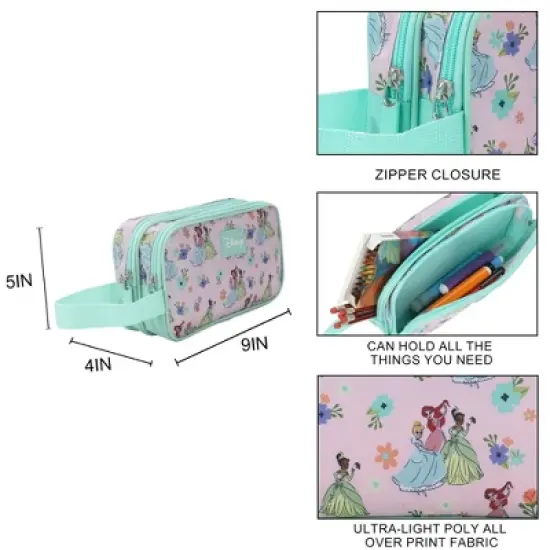 Disney Princesses Dual-Compartment Utility Case With Webbing Pull Handle image {3}