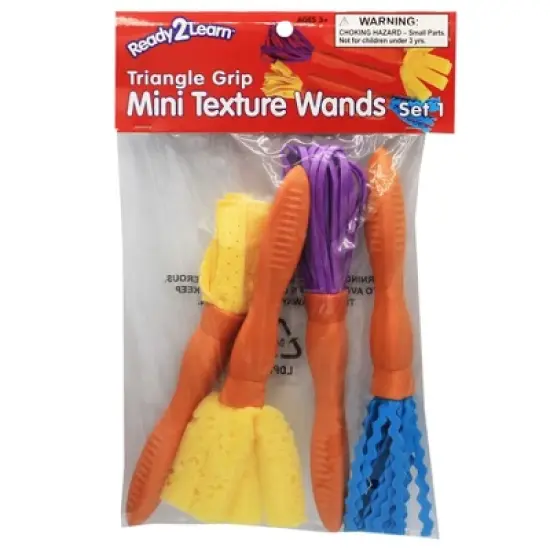 Ready 2 Learn Triangle Grip Mini Texture Wands, Set 1, Set of 4 image {1}