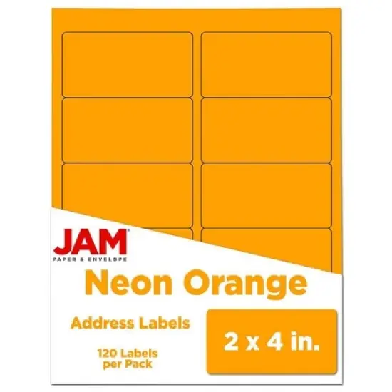 JAM Paper Mailing Labels 2" x 4" 120ct image {13}