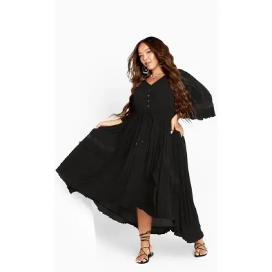 Women's Plus Size Cadence Dress - Black | AVEOLOGY image {1}