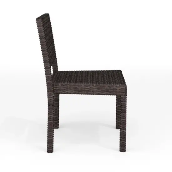 Martha Stewart Bedford Indoor-Outdoor Stackable Patio Dining Chair in Rattan Wicker image {11}