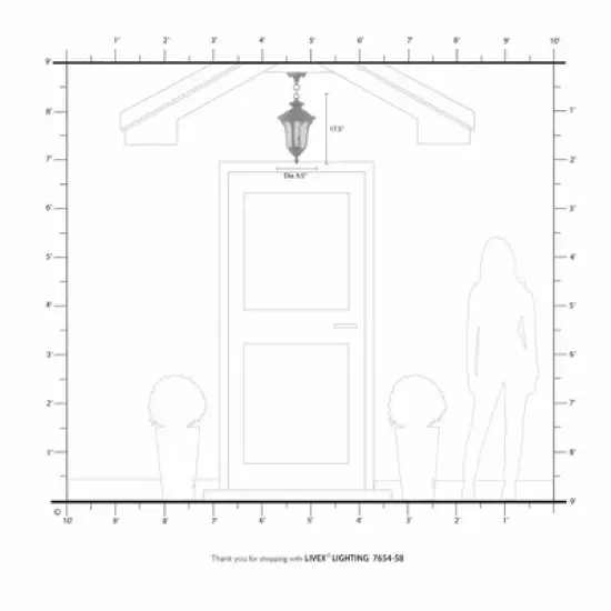 Livex Lighting Oxford 1 - Light Pendant in  Imperial Bronze image {1}