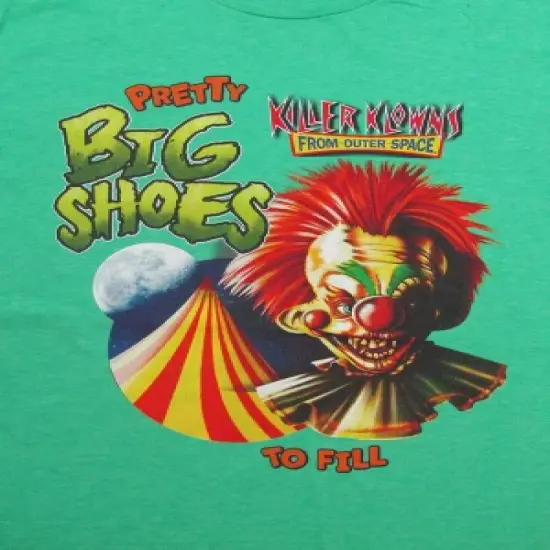 Killer Klowns From Outer Space Pretty Big Shoes To Fill Crew Neck Short Sleeve Green Heather Women's T-shirt image {1}