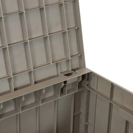 Sunnydaze Lockable Outdoor Small Deck Box with Storage and Side Handles - 32-Gal. image {6}