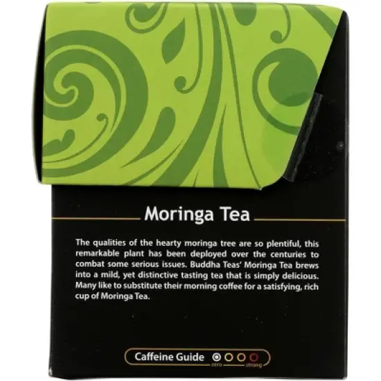 Buddha Teas Organic Moringa Tea - Case of 6/18 Bags image {3}