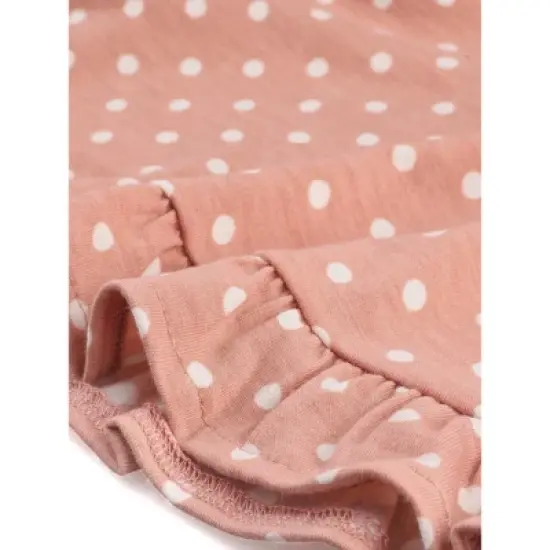 Agnes Orinda Women's Plus Size Comfort Ruffle Hem Polka Dots Sleeveless Nightgown image {5}