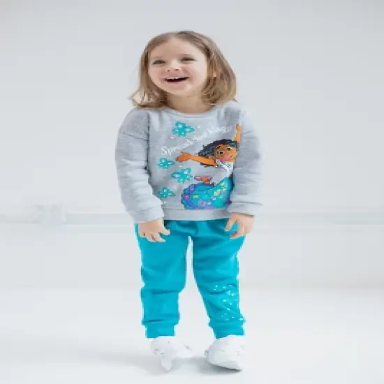 Disney Encanto Mirabel Girls Fleece Sweatshirt and Pants Set Little Kid to Big Kid image {1}