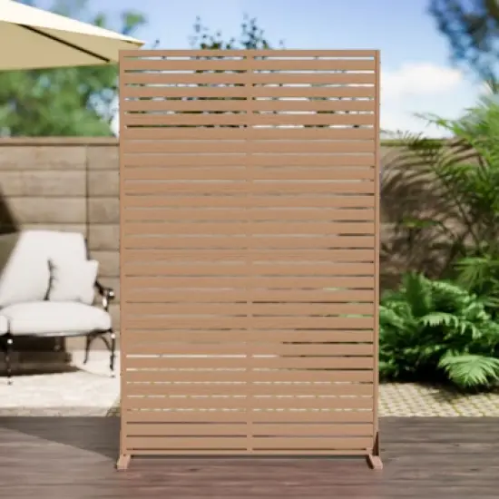 SEVOBAL Patio Decorative Screens 6 Piece Patio Privacy Paged Patio Decorative Screens Patio Screen Decorative for Yard, Brown, 45.47"*15.75"*72.05" image {5}