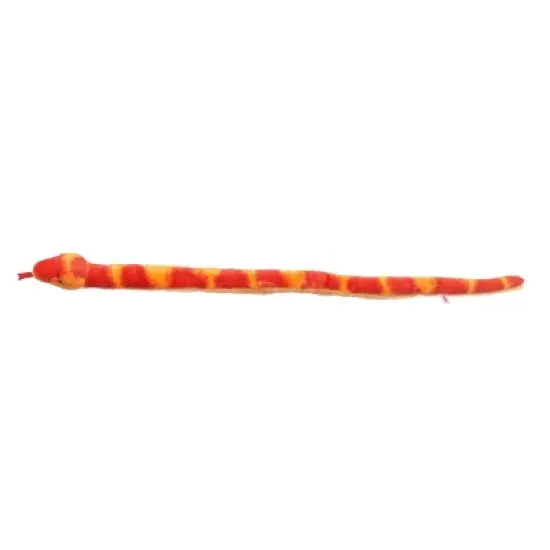 Aurora Snake 50" Corn Snake Orange Stuffed Animal image {1}