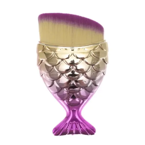 Unique Bargains Angled Mermaids Shape Foundation Brush 1 Pc image {5}