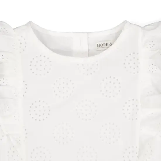 Hope & Henry Girls' A-Line Flutter Top, Toddler image {1}
