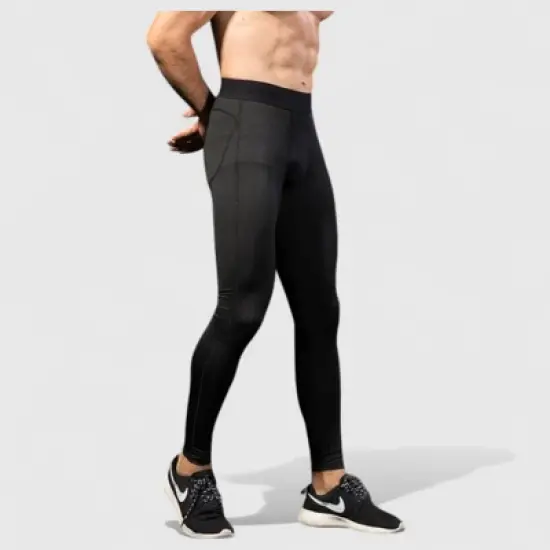 Anna-Kaci Active Men's Performance Leggings with Contoured Support Pouch and Seamless Fit for Training and Recovery image {2}