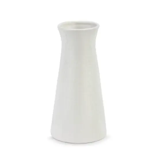 DEMDACO Linen Texture Just Because Vase White image {2}