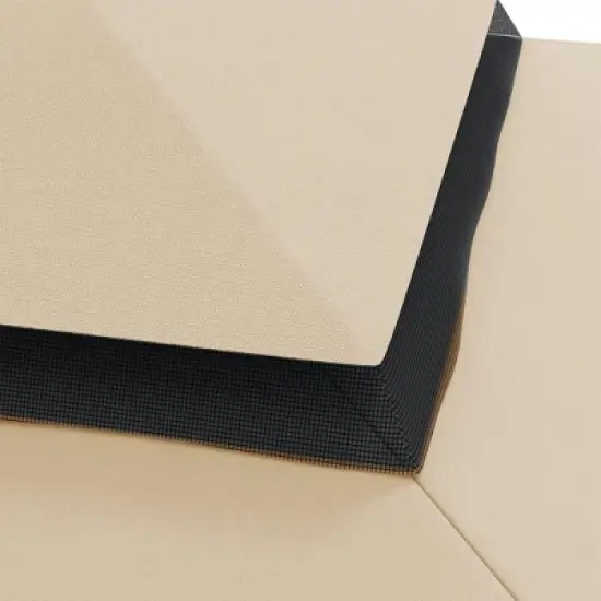 Resenkos Canopy Replacement Cover, Gazebo Canopy Top Replacement, 13.1' x 9.8' Gazebo Replacement Canopy with Double Vented Roof (TOP ONLY), White image {1}