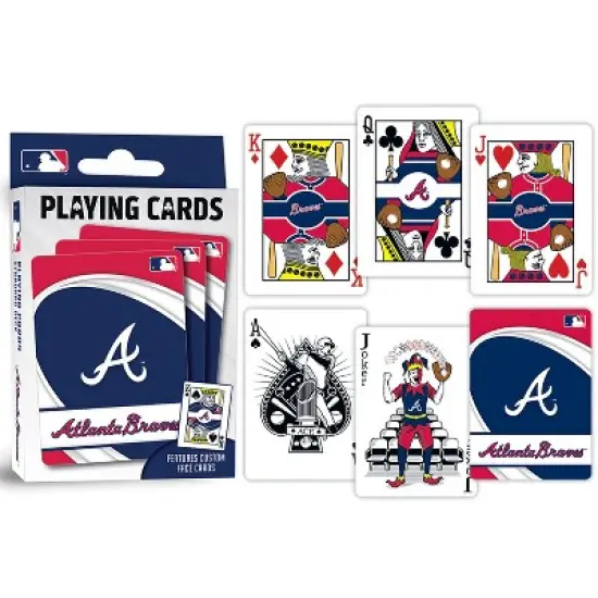 MasterPieces Officially Licensed MLB Atlanta Braves Playing Cards - 54 Card Deck for Adults image {3}