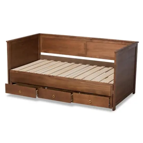 Twin to King Thomas Expandable Daybed with Storage Drawers - Baxton Studio image {6}