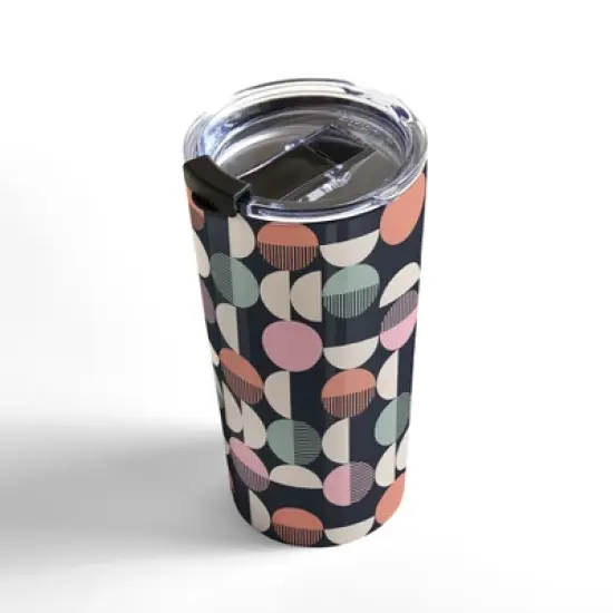 Emanuela Carratoni Abstract Moon Pattern 20 oz Stainless Steel Travel Mug - Deny Designs image {1}