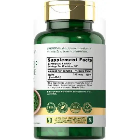Carlyle Sea Kelp Iodine 225mcg | 300 Tablets image {1}