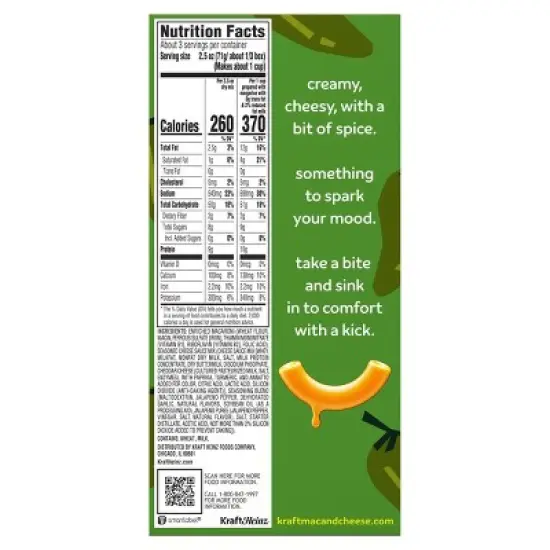 Kraft Jalapeno Mac and Cheese - 7.25oz image {8}
