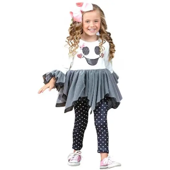 Girls It's A Boo Thing Tutu Tunic & Legging Set - Mia Belle Girls image {7}
