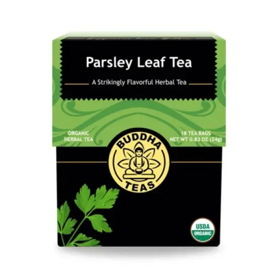 Buddha Teas Organic Parsley Grey Leaf Tea - Case of 6/18 Bags image {1}