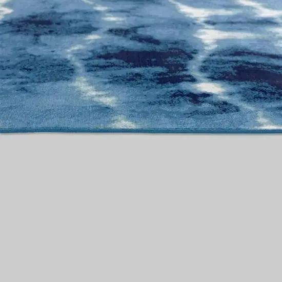 Shibori Waves Outdoor Rug Navy - Threshold&trade; image {4}