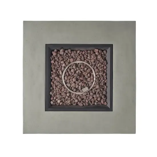 Christopher Knight Home Layla Patio 5 Pieces Aluminum Seating sets with Firepit, Black/Gray image {9}