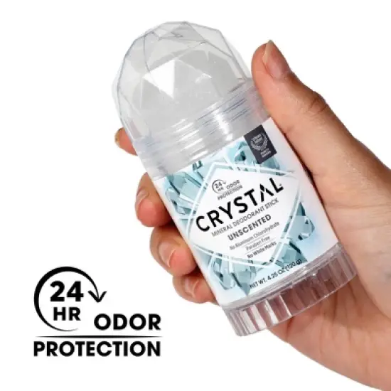 Crystal Unscented Mineral Deodorant Stick - 4.25oz image {3}