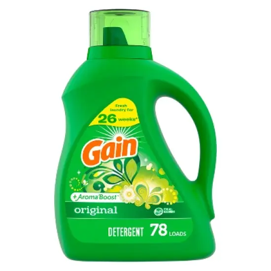 Gain + Aroma Boost Original Scent HE Compatible Liquid Laundry Detergent image {8}