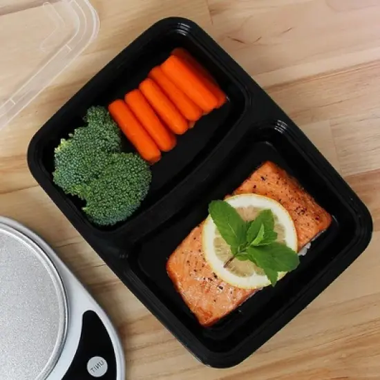 Home Mart Goods 10-Pack Meal Prep Reusable Plastic Compartment Containers image {6}