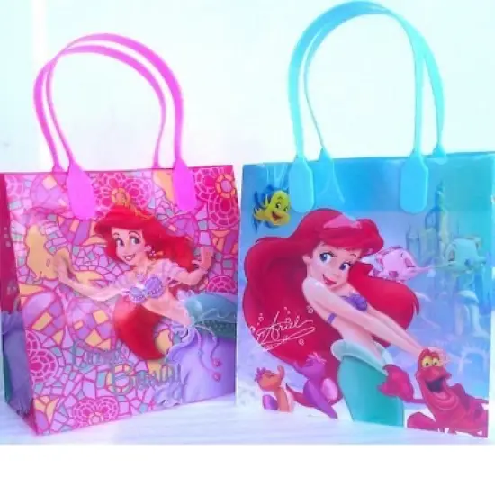 Disney Princess Little Mermaid Ariel Ocean Beauty Reusable Party Favor Goodie Small Gift Bags (12 Bags) image {1}