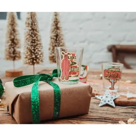 Silver Buffalo A Christmas Story Quotes 2-Ounce Mini Shot Glasses | Set of 4 image {4}