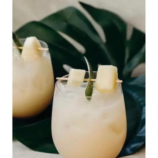 Crafted Cocktails Pina Colada Mix: 2 Pack: 80 Calories Per Serving, Premium Coconut Cream, Pineapple Juice and Organic Agave&nbsp; 8 Cocktails Per Bottle image {6}