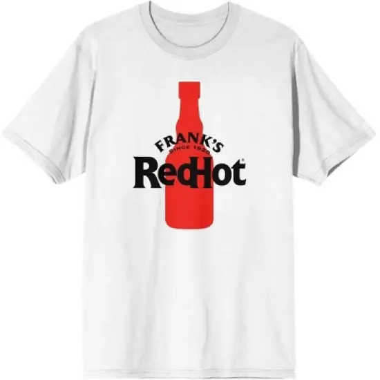 Franks RedHot Logo on Bottle Women's White T-Shirt image {3}