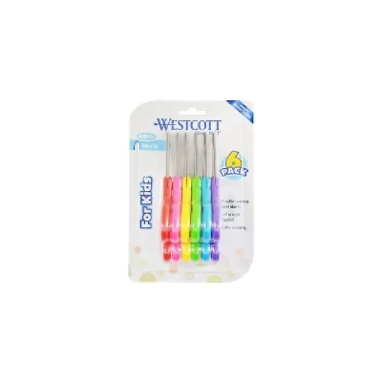 Westcott School 5 Stainless Steel Kid's Scissors Blunt 16454 image {7}