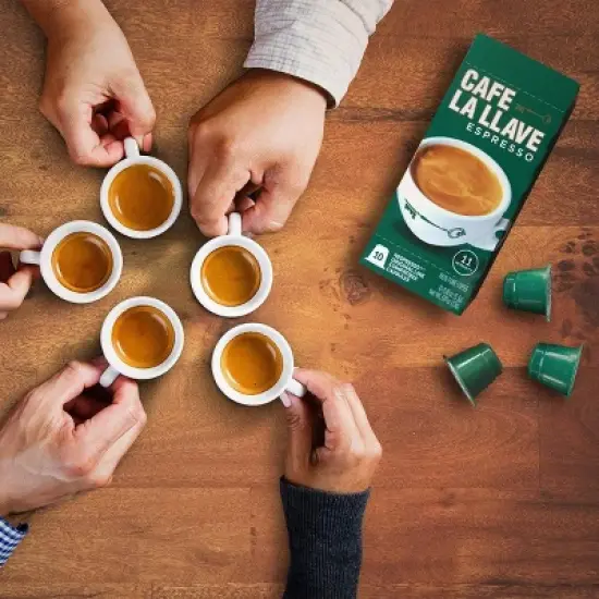 Cafe La Llave Espresso Dark Roast Nespresso Original Line Coffee Pods - 10ct image {4}