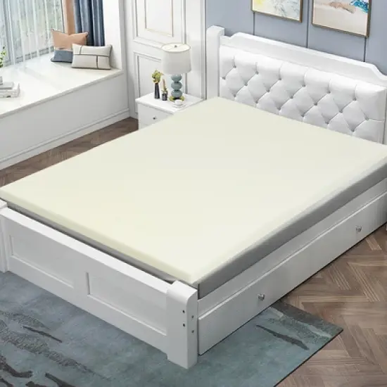 3'' Bed Mattress Topper Air Cotton for All Night&rsquo;s Comfy Soft Mattress Pad image {4}