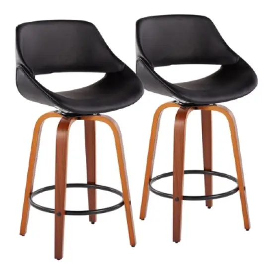 Set of 2 Fabrico Height Barstools - LumiSource
 image {9}