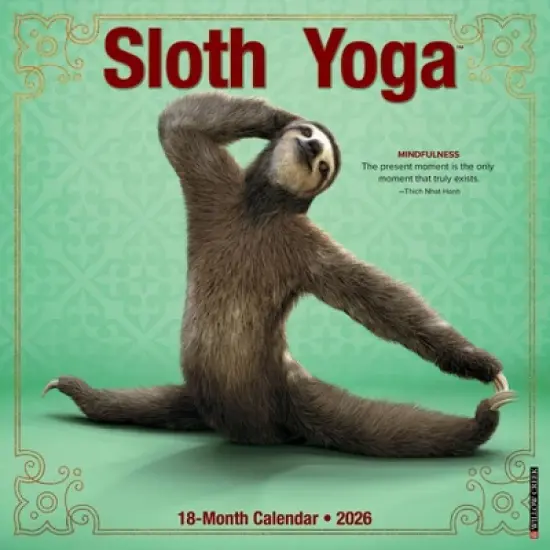 Willow Creek Press 2026 Sloth Yoga Wall Calendar image {5}