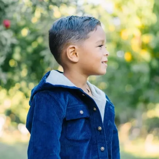 Hope & Henry Boys' Hooded Button Down Shirt Jacket, Kids image {1}