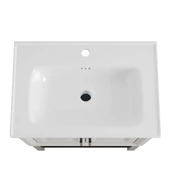 Festivo Modern 24" Single Sink Freestanding Bath Vanity White image {5}