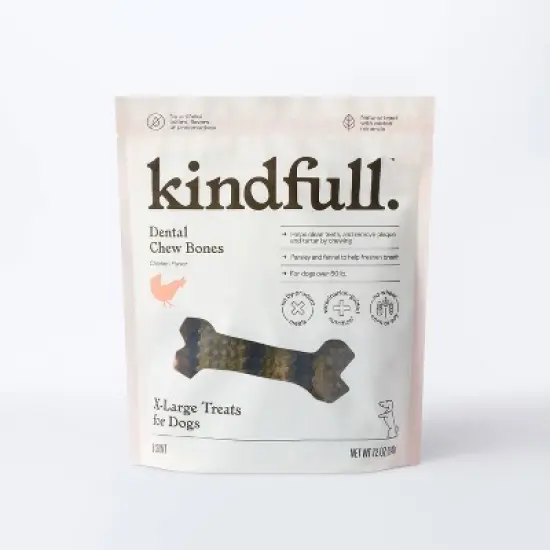 Dental Bones Chicken Dog Treats - Extra Large - 12oz - Kindfull&trade; image {3}